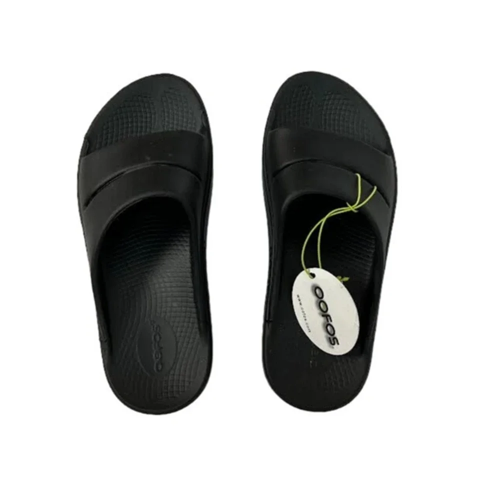 NWT! OOFOS OOahh Slide, Black‎ - Men’s Size 5, Women’s Size 7